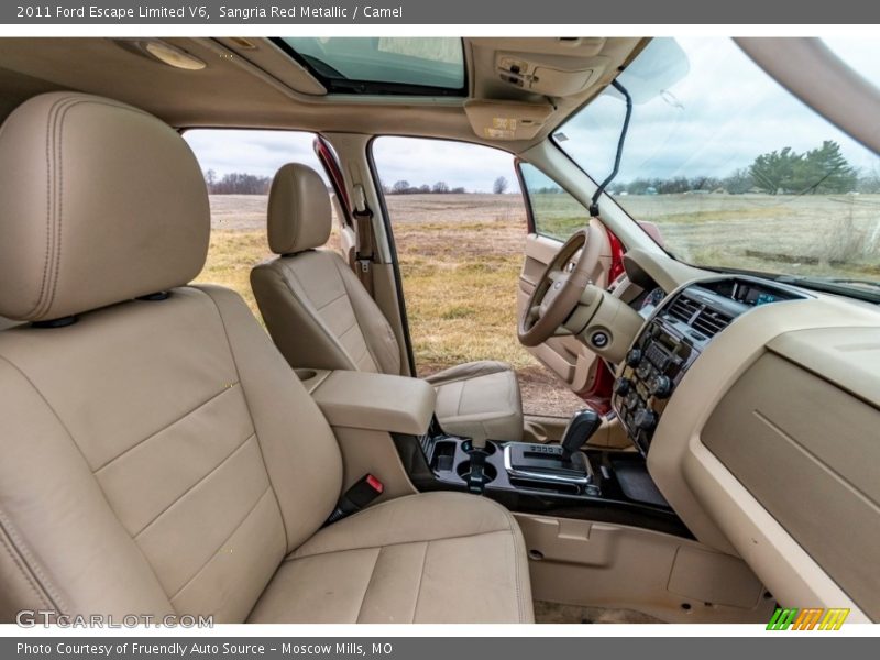 Sangria Red Metallic / Camel 2011 Ford Escape Limited V6