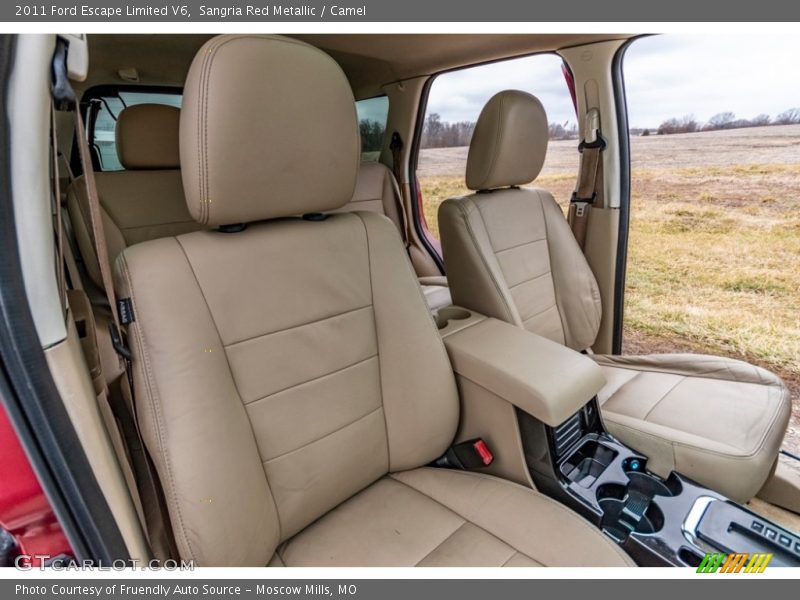Sangria Red Metallic / Camel 2011 Ford Escape Limited V6