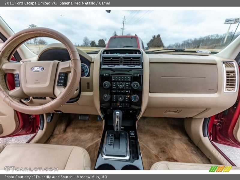 Sangria Red Metallic / Camel 2011 Ford Escape Limited V6