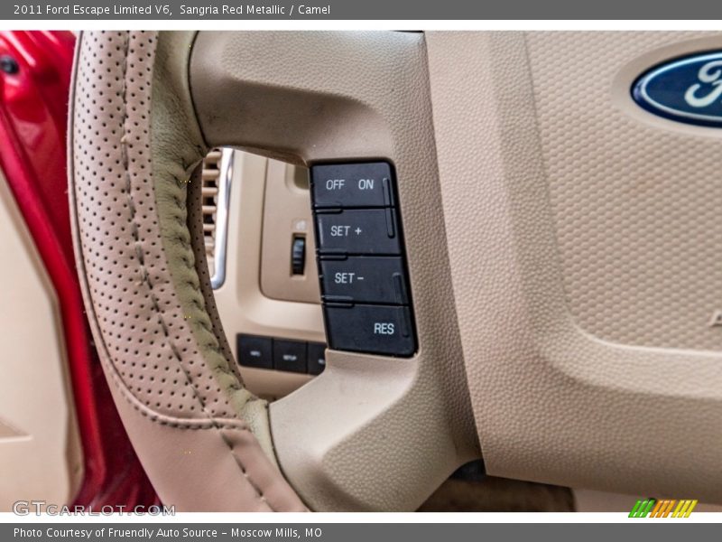 Sangria Red Metallic / Camel 2011 Ford Escape Limited V6