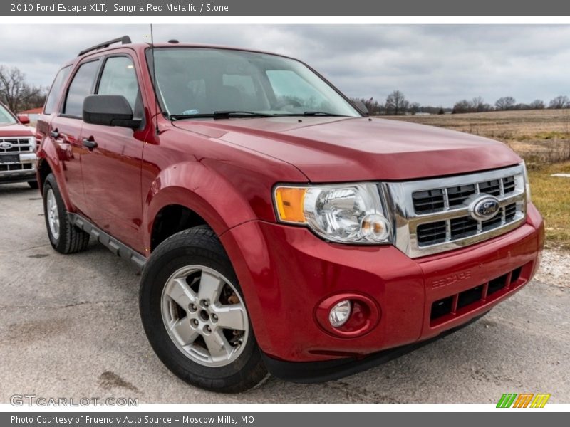 Sangria Red Metallic / Stone 2010 Ford Escape XLT