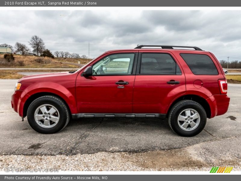 Sangria Red Metallic / Stone 2010 Ford Escape XLT