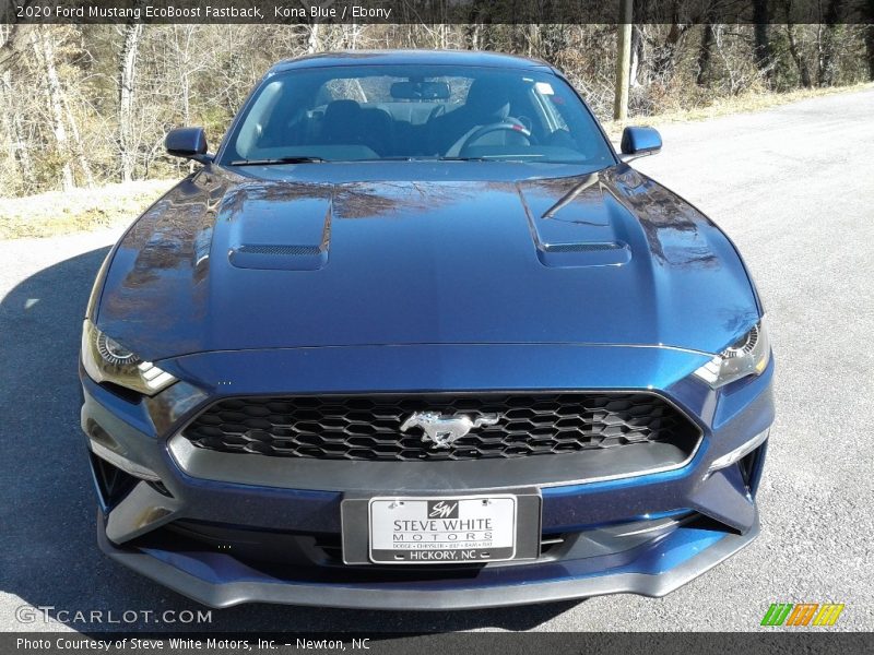 Kona Blue / Ebony 2020 Ford Mustang EcoBoost Fastback