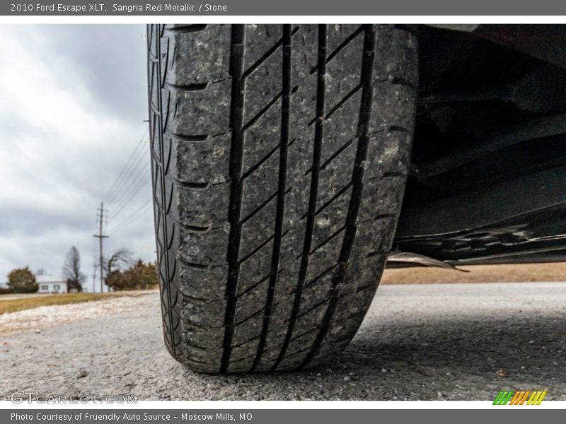 Sangria Red Metallic / Stone 2010 Ford Escape XLT