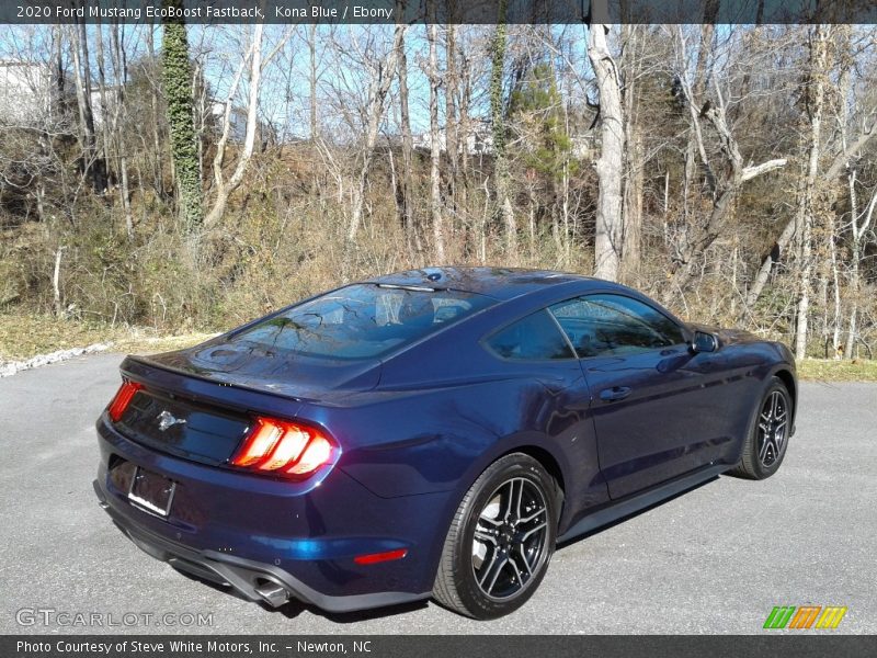 Kona Blue / Ebony 2020 Ford Mustang EcoBoost Fastback