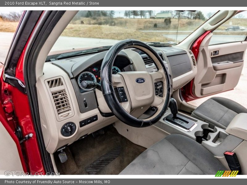 Sangria Red Metallic / Stone 2010 Ford Escape XLT