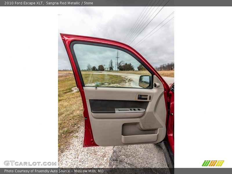 Sangria Red Metallic / Stone 2010 Ford Escape XLT
