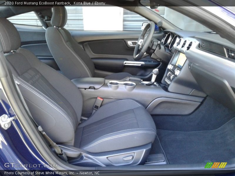 Kona Blue / Ebony 2020 Ford Mustang EcoBoost Fastback