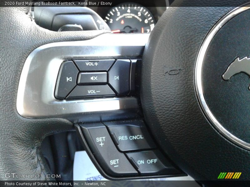 Kona Blue / Ebony 2020 Ford Mustang EcoBoost Fastback