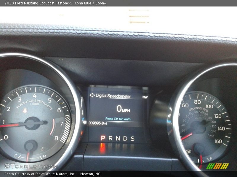 Kona Blue / Ebony 2020 Ford Mustang EcoBoost Fastback
