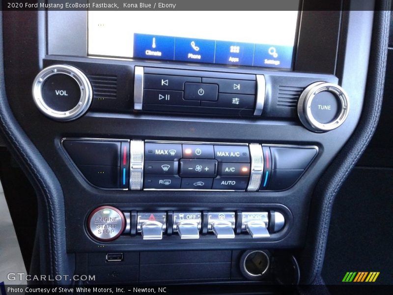 Kona Blue / Ebony 2020 Ford Mustang EcoBoost Fastback