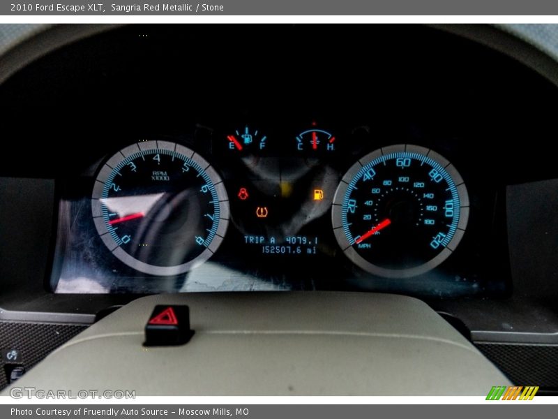 Sangria Red Metallic / Stone 2010 Ford Escape XLT