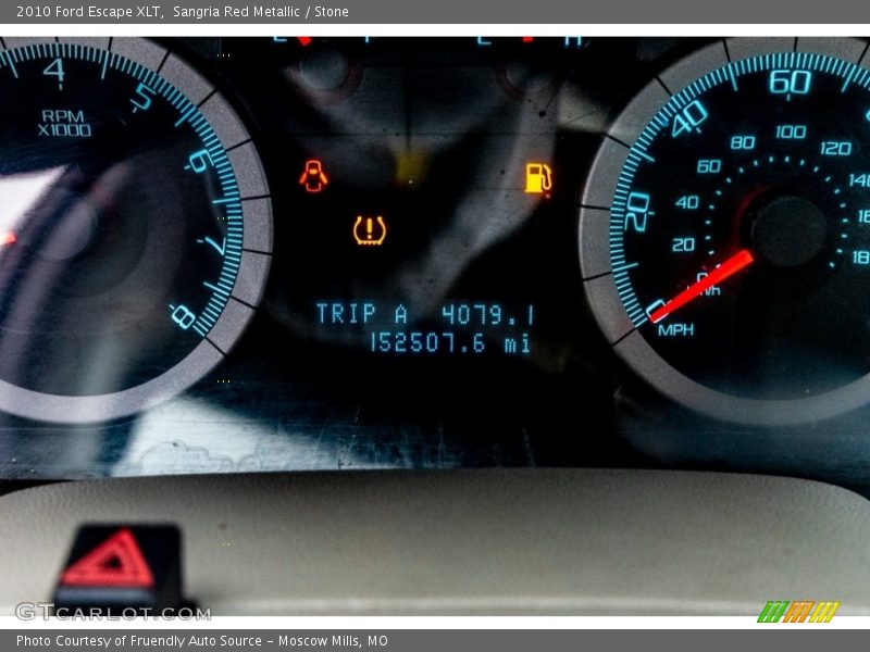 Sangria Red Metallic / Stone 2010 Ford Escape XLT