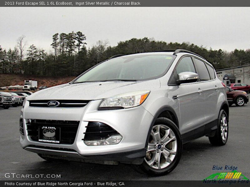 Ingot Silver Metallic / Charcoal Black 2013 Ford Escape SEL 1.6L EcoBoost