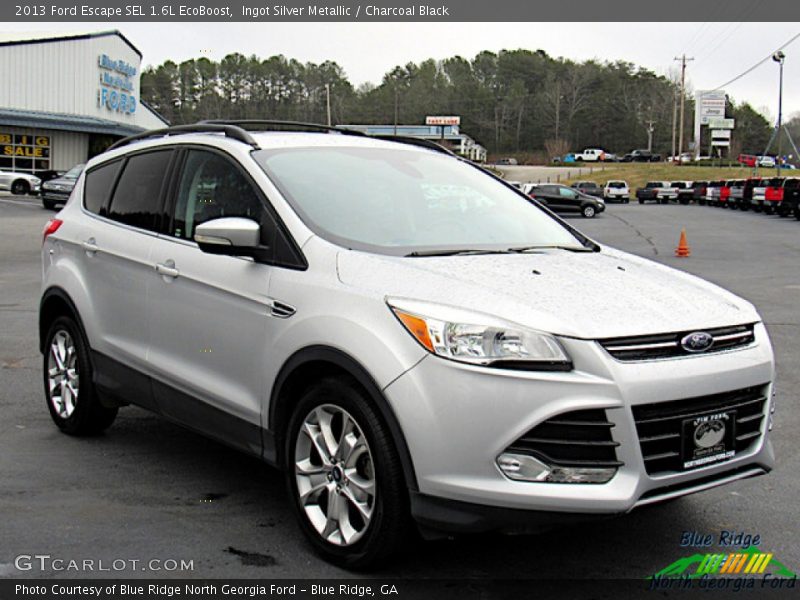 Ingot Silver Metallic / Charcoal Black 2013 Ford Escape SEL 1.6L EcoBoost