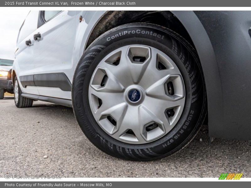 Frozen White / Charcoal Black Cloth 2015 Ford Transit Connect XL Van
