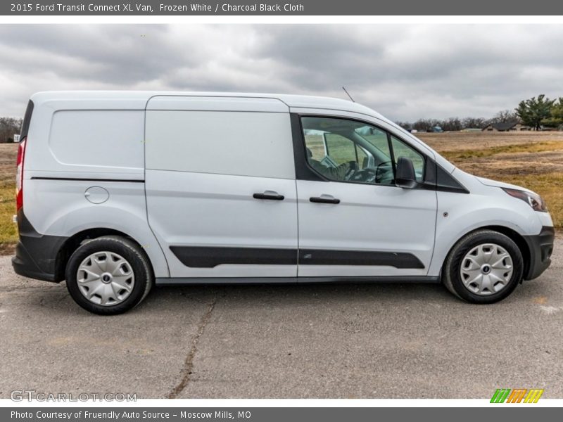 Frozen White / Charcoal Black Cloth 2015 Ford Transit Connect XL Van
