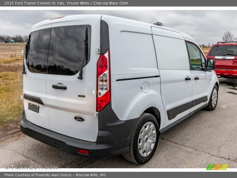 Frozen White / Charcoal Black Cloth 2015 Ford Transit Connect XL Van