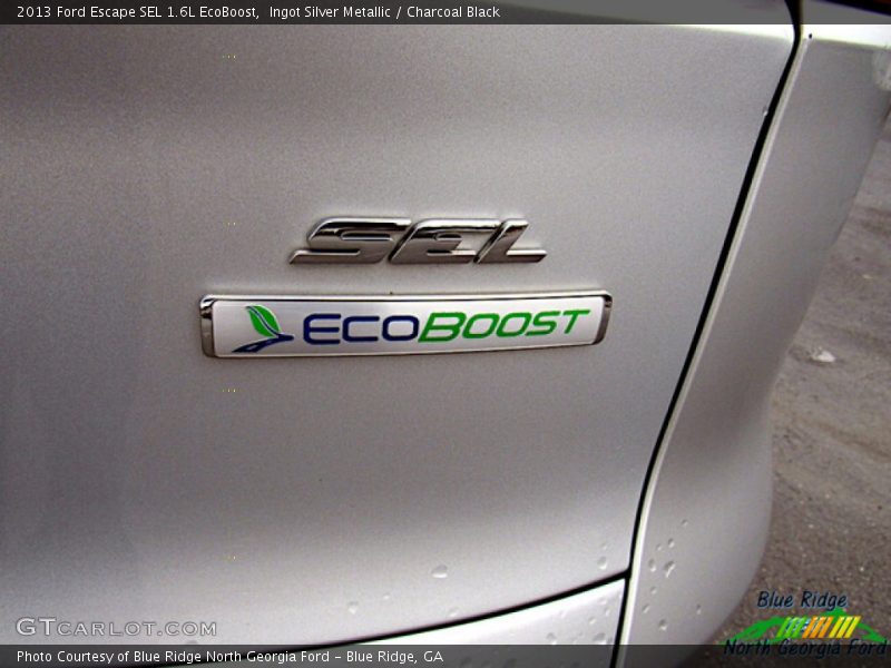 Ingot Silver Metallic / Charcoal Black 2013 Ford Escape SEL 1.6L EcoBoost