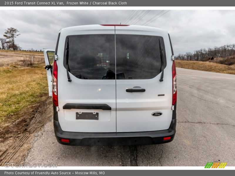 Frozen White / Charcoal Black Cloth 2015 Ford Transit Connect XL Van
