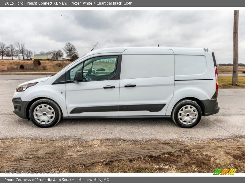 Frozen White / Charcoal Black Cloth 2015 Ford Transit Connect XL Van