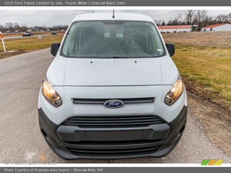 Frozen White / Charcoal Black Cloth 2015 Ford Transit Connect XL Van