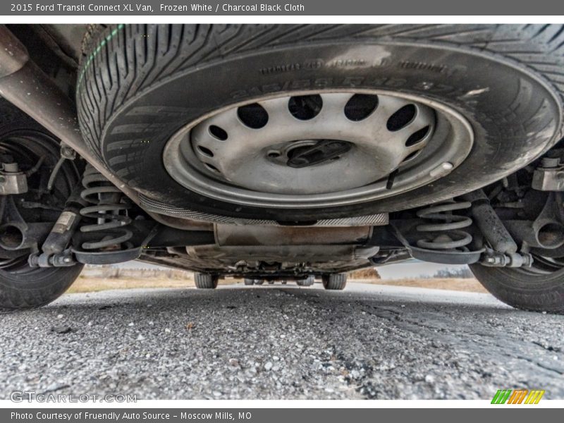 Frozen White / Charcoal Black Cloth 2015 Ford Transit Connect XL Van