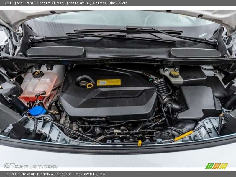 Frozen White / Charcoal Black Cloth 2015 Ford Transit Connect XL Van