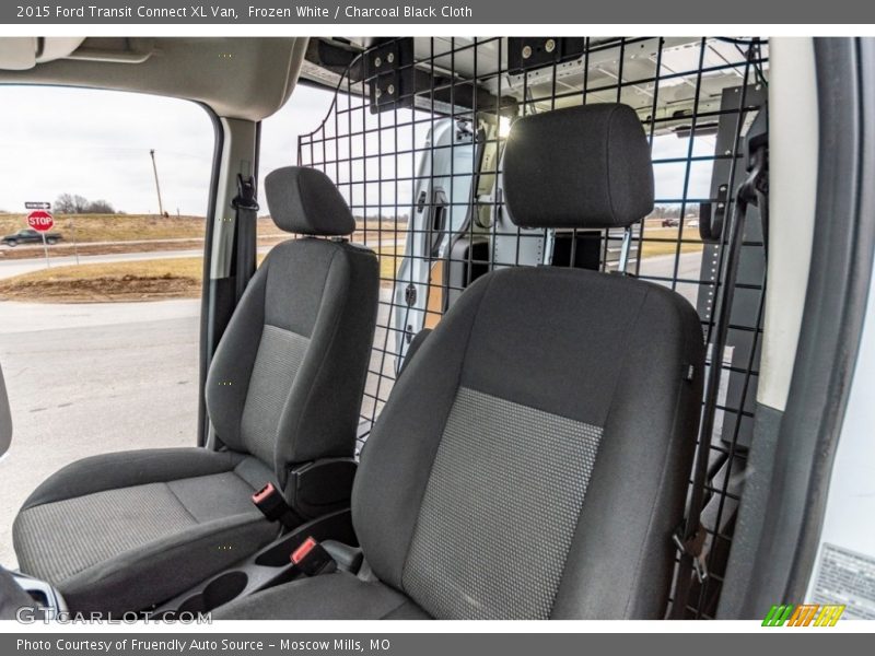 Frozen White / Charcoal Black Cloth 2015 Ford Transit Connect XL Van