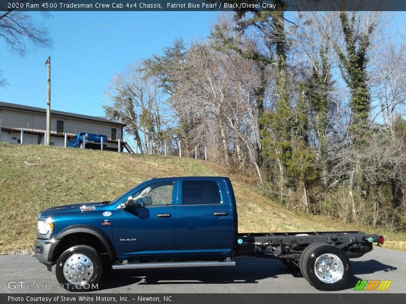 Patriot Blue Pearl / Black/Diesel Gray 2020 Ram 4500 Tradesman Crew Cab 4x4 Chassis