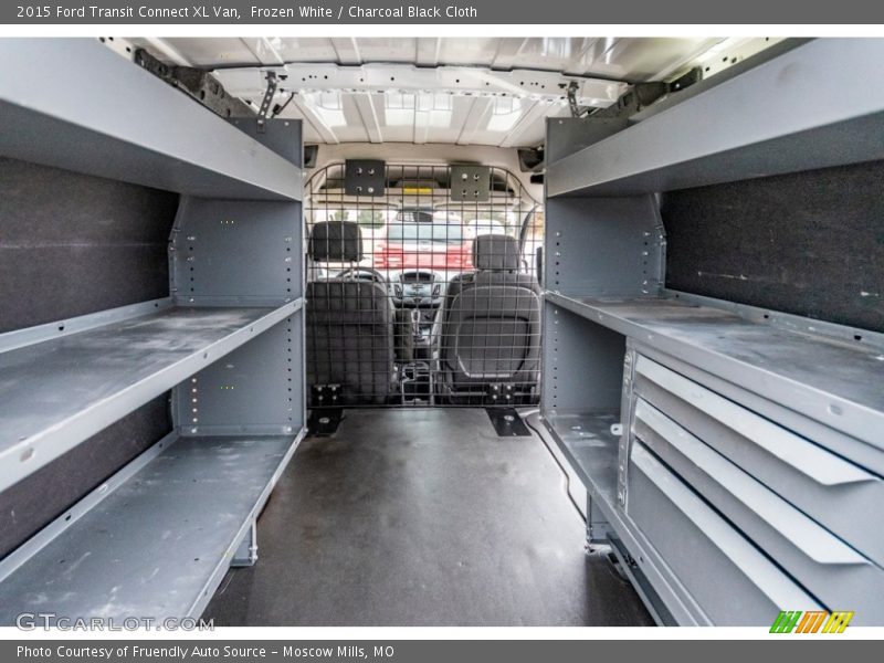 Frozen White / Charcoal Black Cloth 2015 Ford Transit Connect XL Van