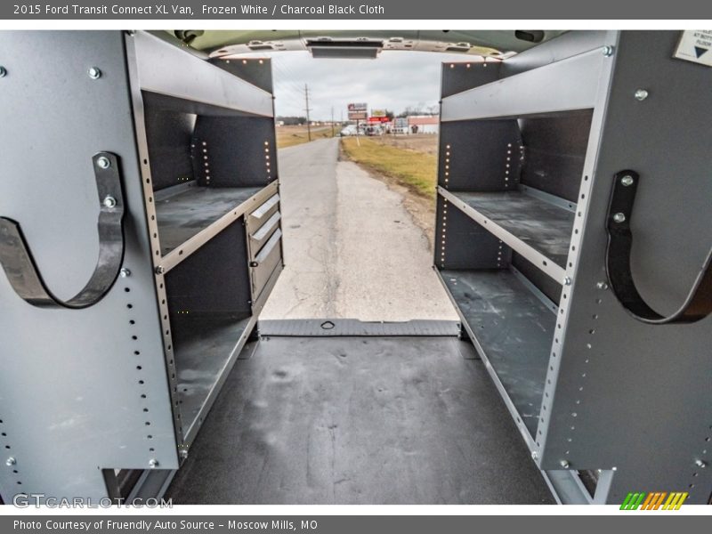 Frozen White / Charcoal Black Cloth 2015 Ford Transit Connect XL Van