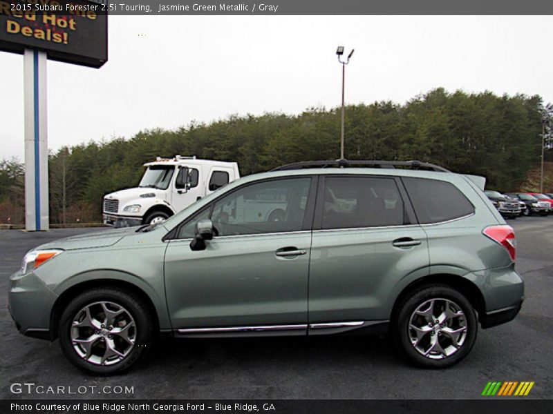 Jasmine Green Metallic / Gray 2015 Subaru Forester 2.5i Touring
