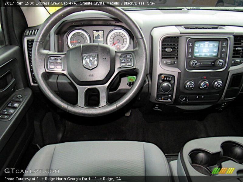 Granite Crystal Metallic / Black/Diesel Gray 2017 Ram 1500 Express Crew Cab 4x4