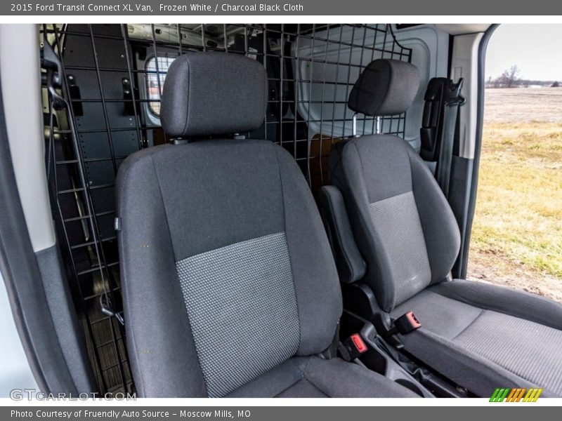 Frozen White / Charcoal Black Cloth 2015 Ford Transit Connect XL Van