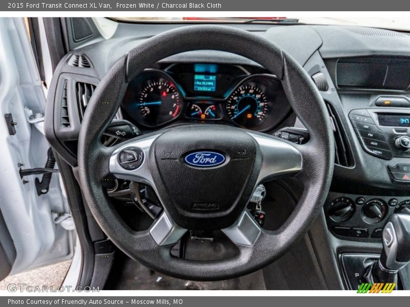 Frozen White / Charcoal Black Cloth 2015 Ford Transit Connect XL Van