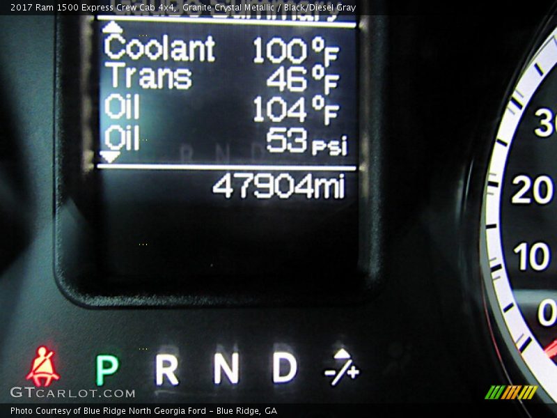 Granite Crystal Metallic / Black/Diesel Gray 2017 Ram 1500 Express Crew Cab 4x4