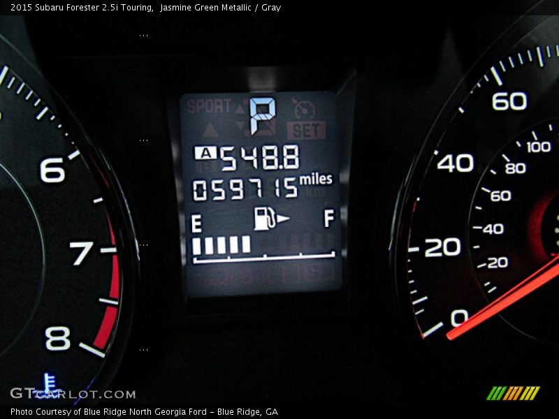 Jasmine Green Metallic / Gray 2015 Subaru Forester 2.5i Touring