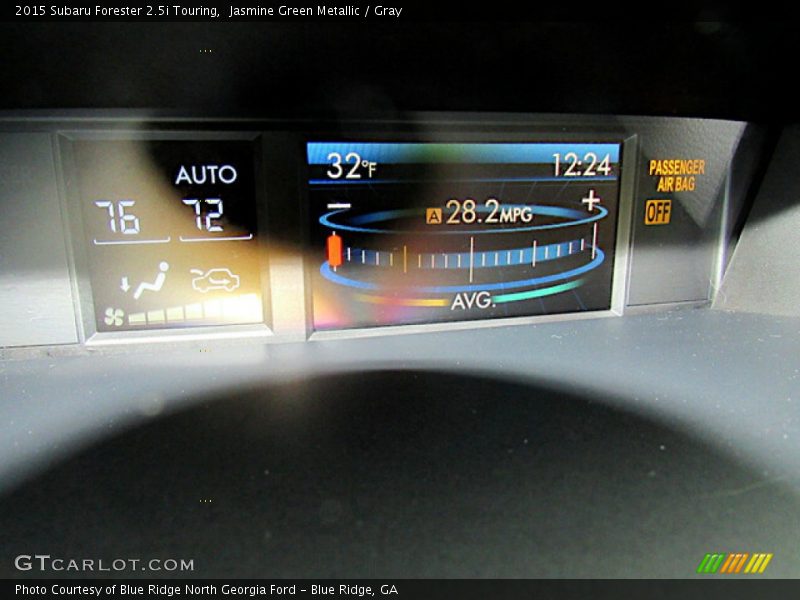 Jasmine Green Metallic / Gray 2015 Subaru Forester 2.5i Touring