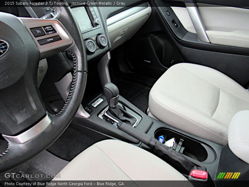 Jasmine Green Metallic / Gray 2015 Subaru Forester 2.5i Touring