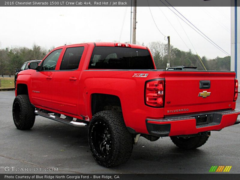 Red Hot / Jet Black 2016 Chevrolet Silverado 1500 LT Crew Cab 4x4