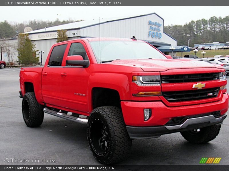 Red Hot / Jet Black 2016 Chevrolet Silverado 1500 LT Crew Cab 4x4