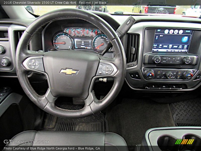 Red Hot / Jet Black 2016 Chevrolet Silverado 1500 LT Crew Cab 4x4