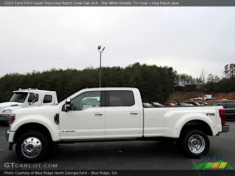 Star White Metallic Tri-Coat / King Ranch Java 2020 Ford F450 Super Duty King Ranch Crew Cab 4x4