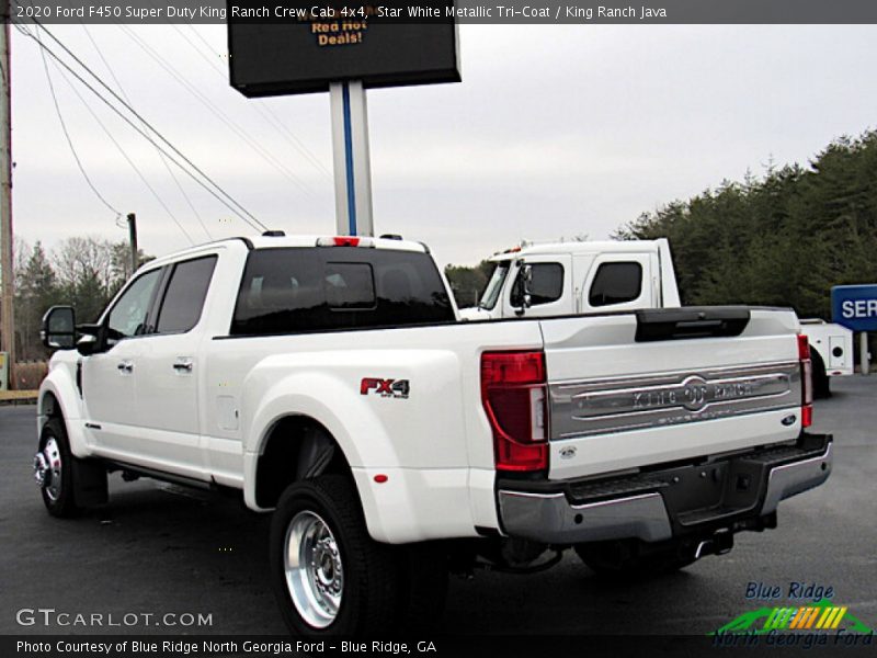 Star White Metallic Tri-Coat / King Ranch Java 2020 Ford F450 Super Duty King Ranch Crew Cab 4x4