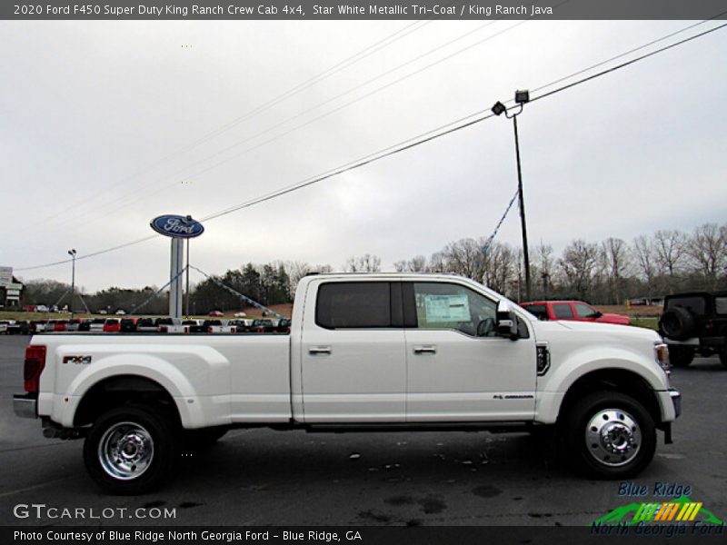 Star White Metallic Tri-Coat / King Ranch Java 2020 Ford F450 Super Duty King Ranch Crew Cab 4x4