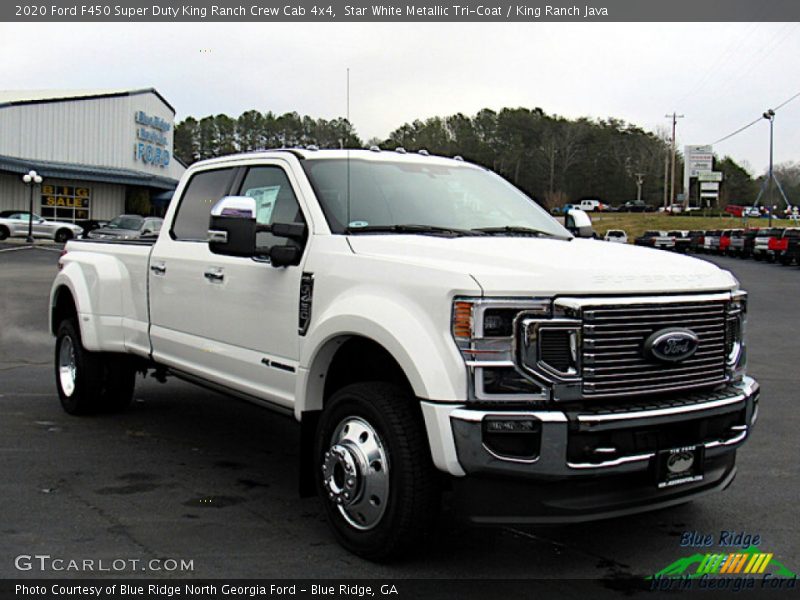 Star White Metallic Tri-Coat / King Ranch Java 2020 Ford F450 Super Duty King Ranch Crew Cab 4x4