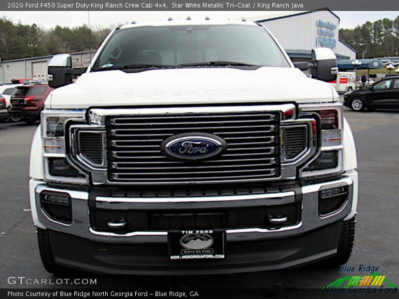 Star White Metallic Tri-Coat / King Ranch Java 2020 Ford F450 Super Duty King Ranch Crew Cab 4x4