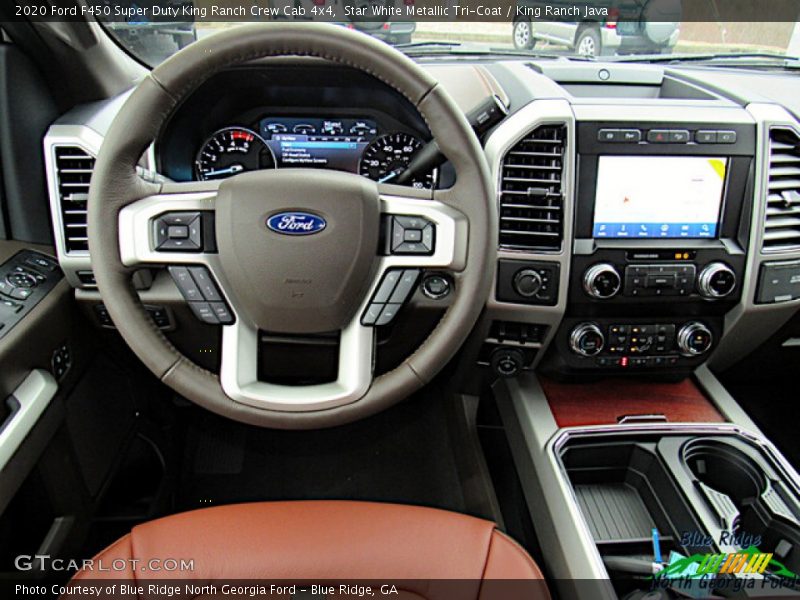 Star White Metallic Tri-Coat / King Ranch Java 2020 Ford F450 Super Duty King Ranch Crew Cab 4x4