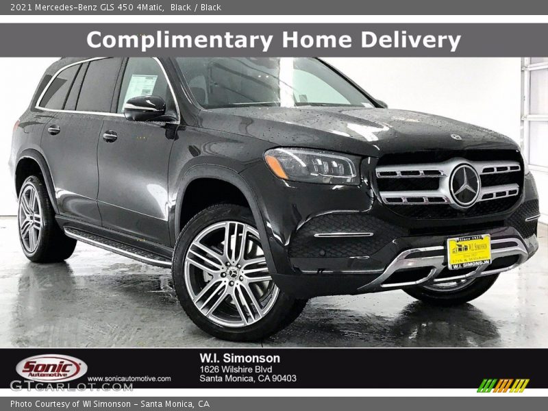 Black / Black 2021 Mercedes-Benz GLS 450 4Matic